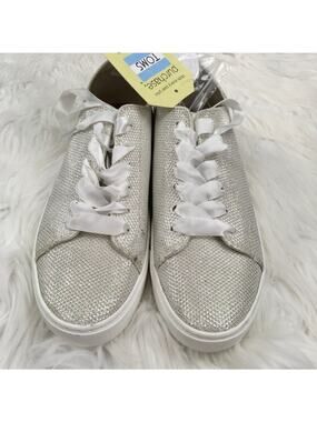 TOMS Lenox Sneakers White Size 6.5 Wedding